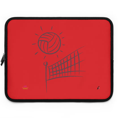 Laptop Sleeve: Volleyball Red