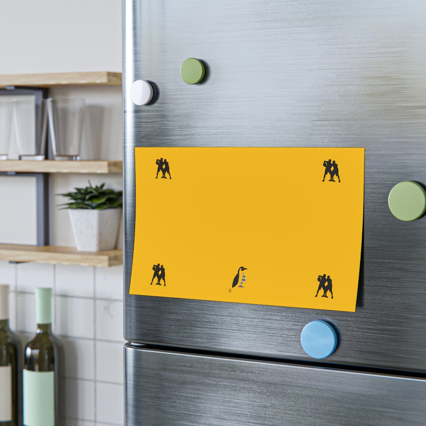 Post-it® Note Pads: Basketball Yellow