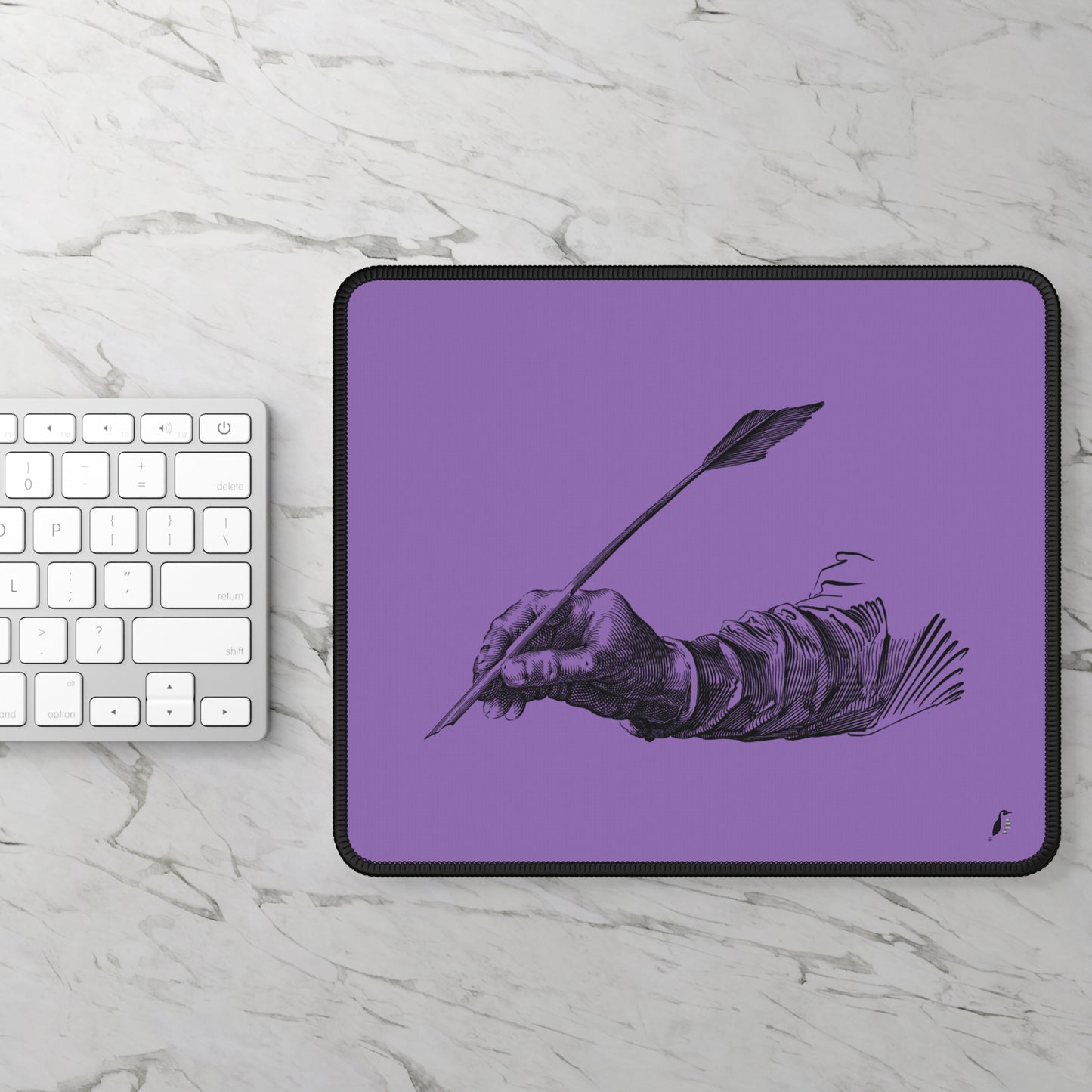 Gaming Mouse Pad: Writing Lite Purple