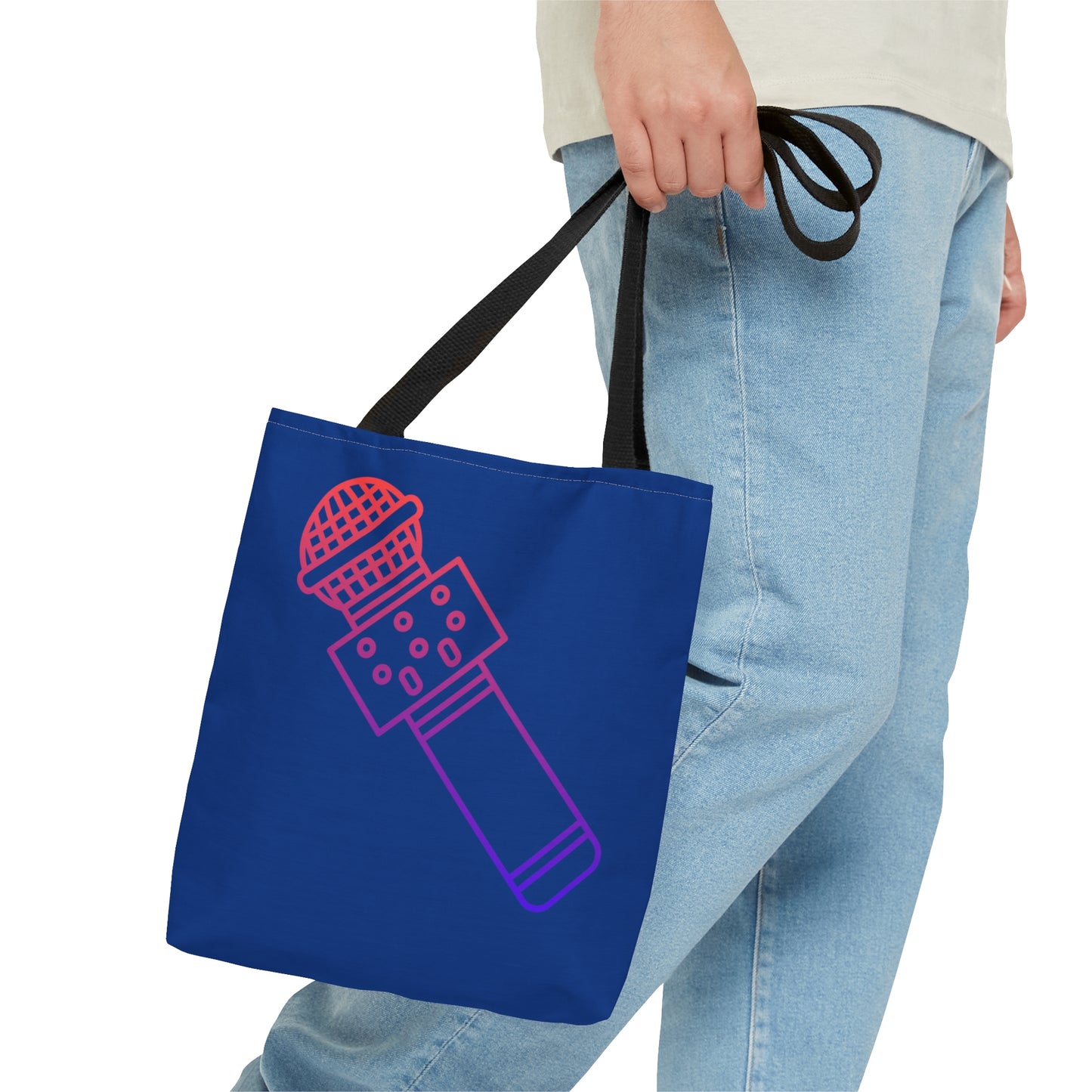 Tote Bag: Music Dark Blue