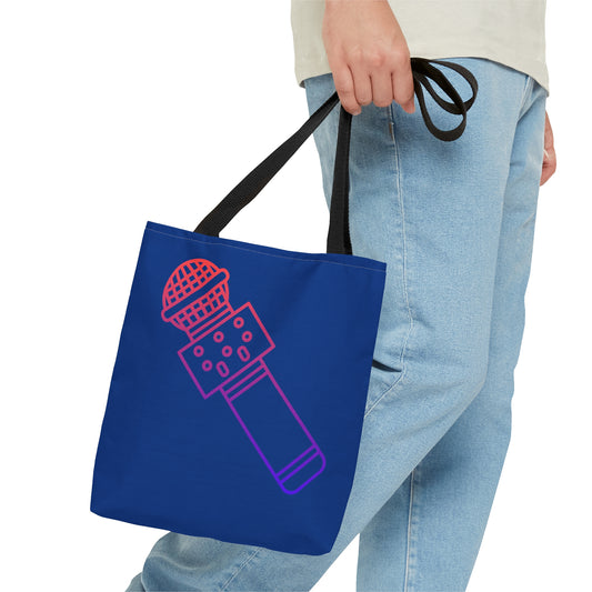 Tote Bag: Music Dark Blue