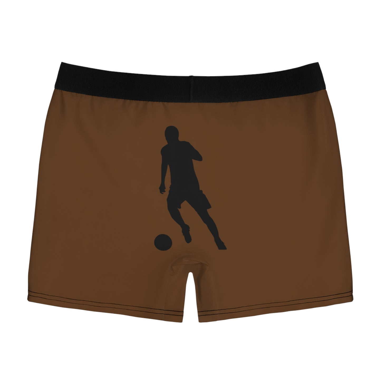 Men's Boxer Briefs: Soccer Brown