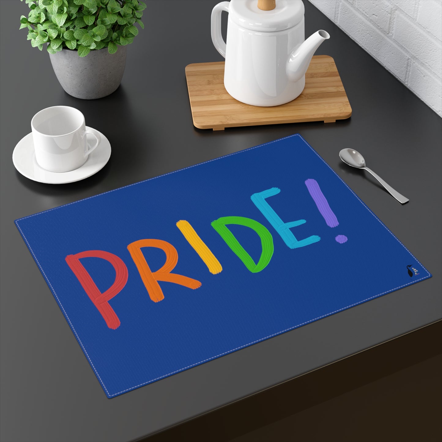 Placemat, 1pc: LGBTQ Pride Dark Blue