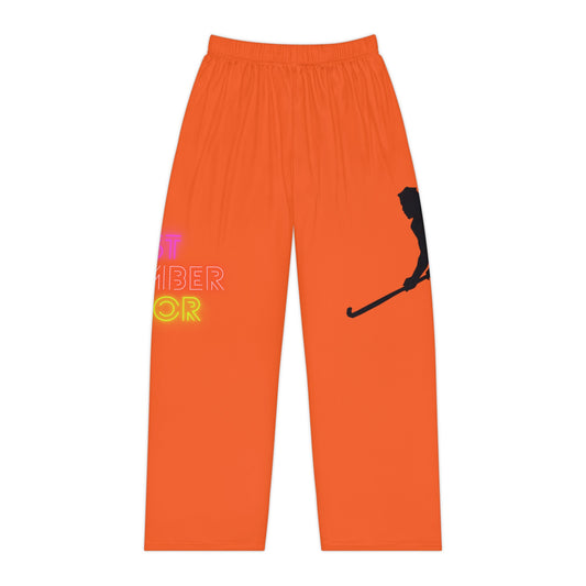 Pambabaeng Pajama Pantalon: Hockey Orange