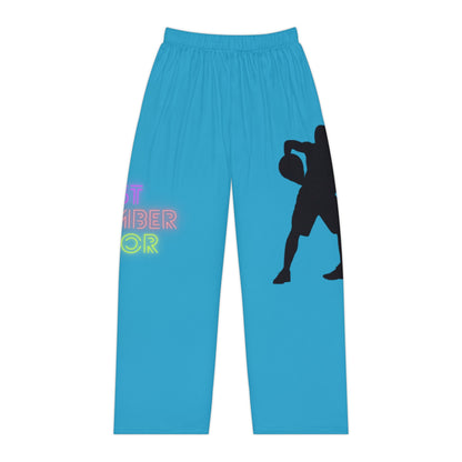 Women's Pajama Pants: Basketball Turquoise