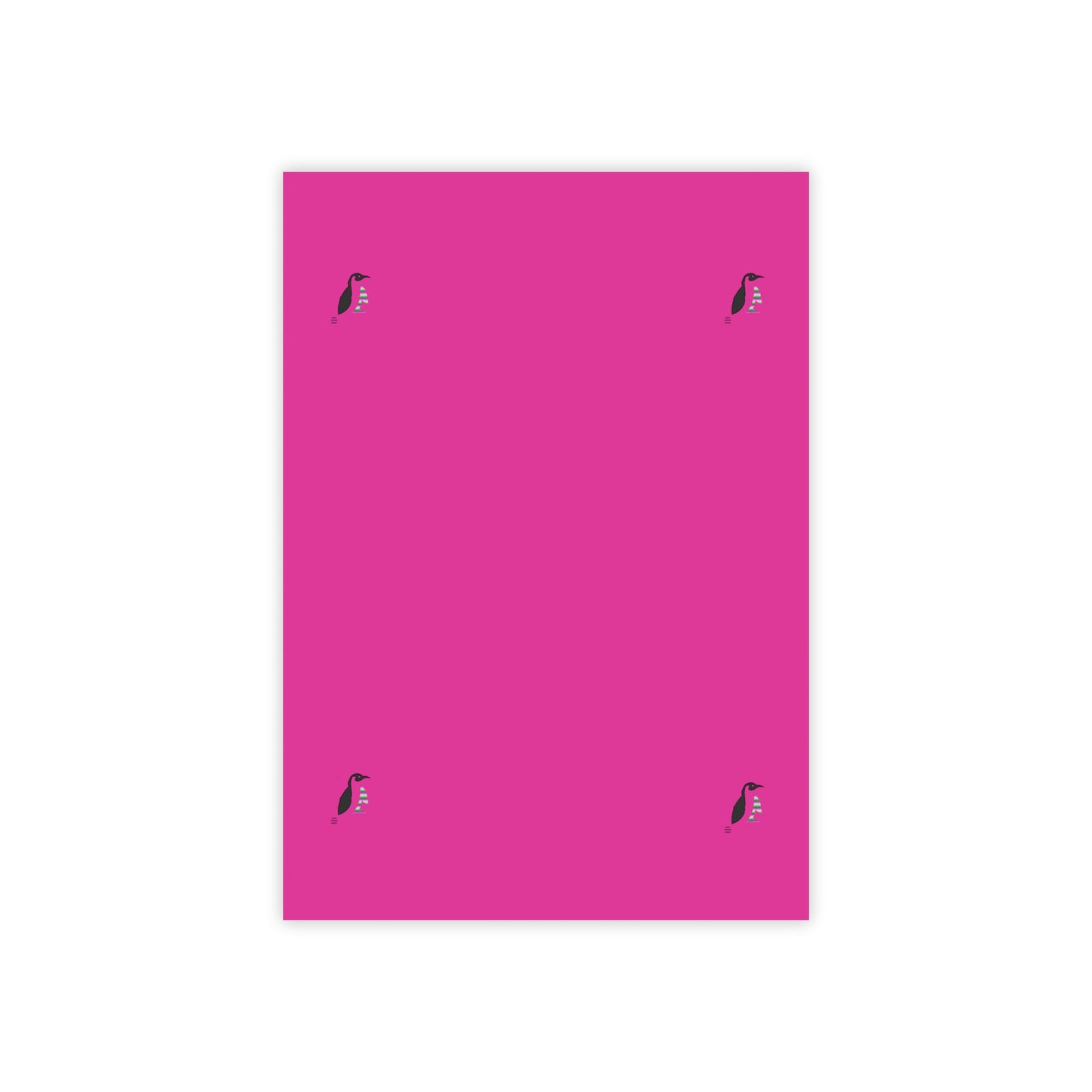 Post-it® Note Pads: Crazy Penguin World Logo Pink