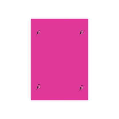 Post-it® Note Pads: Crazy Penguin World Logo Pink