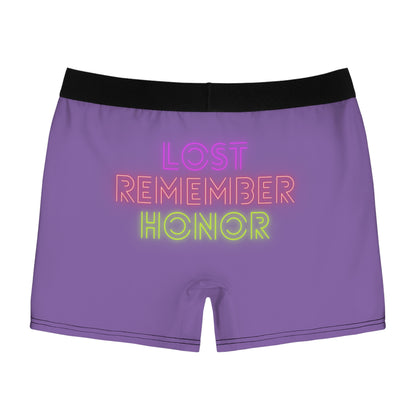 Men's Boxer Briefs: Lost Remember Honor Lite Purple