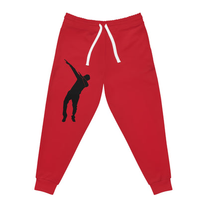 Athletic Joggers: Dance Dark Red