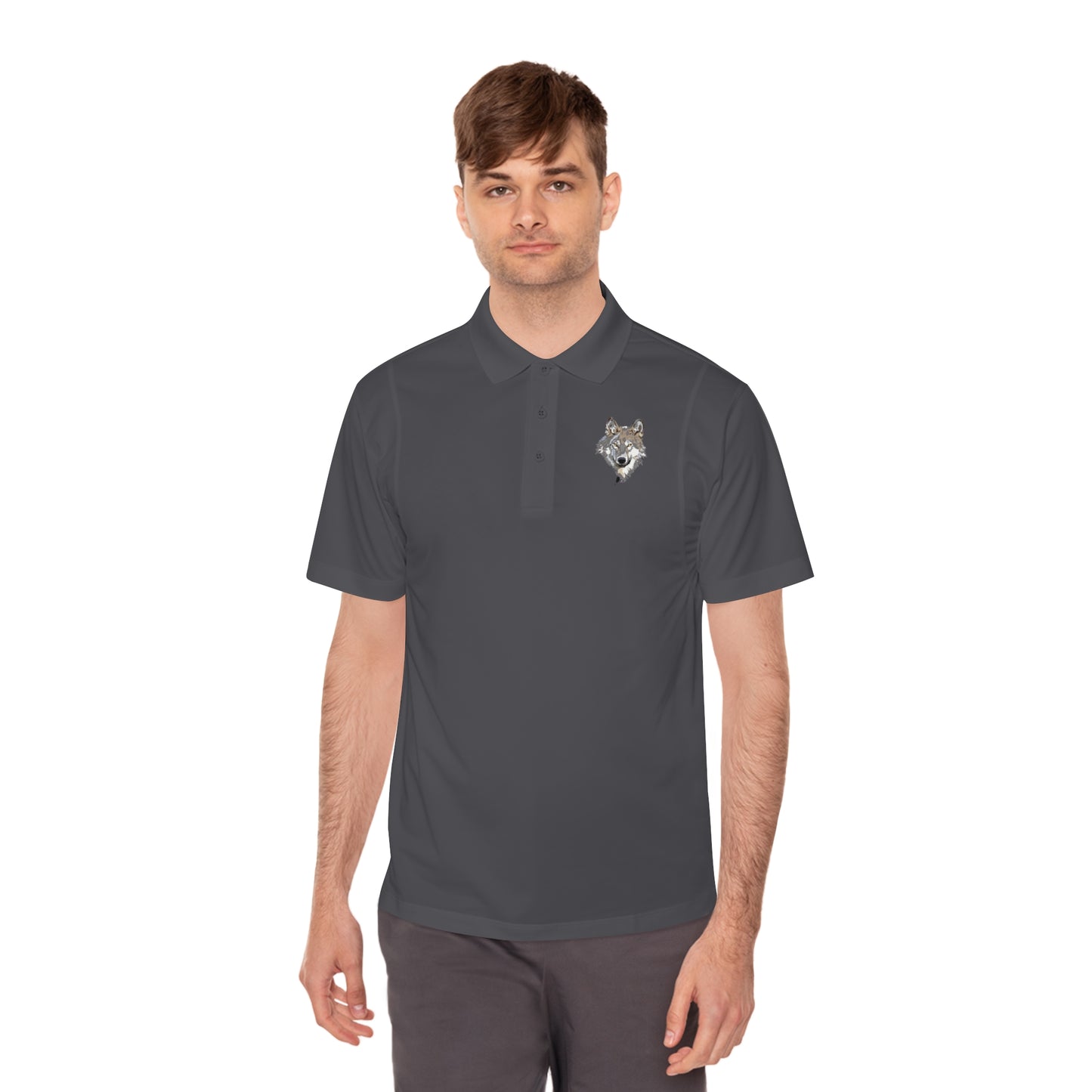 Men's Sport Polo Shirt: Wolves #1