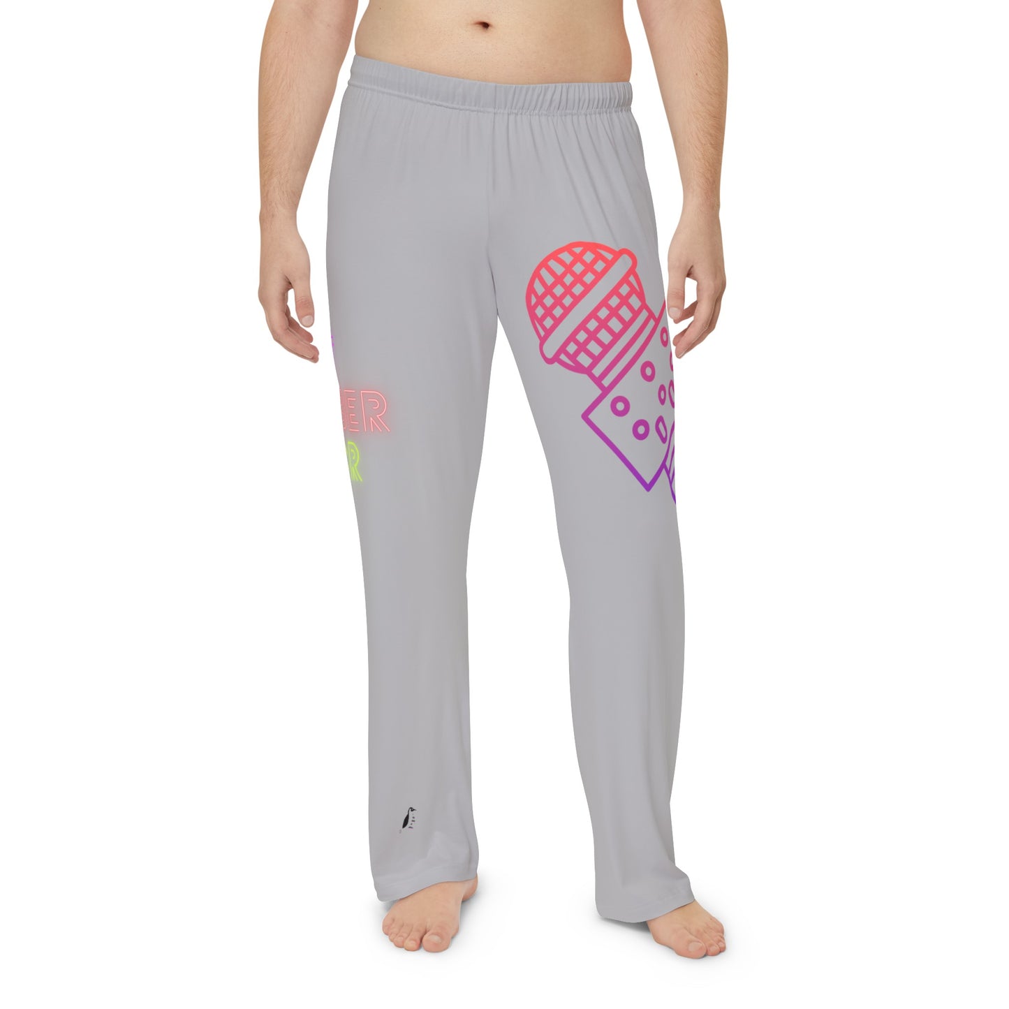 Men's Pajama Pants: Music Lite Grey