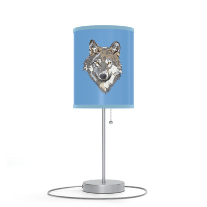 Lamp on a Stand, US|CA plug: Wolves Lite Blue