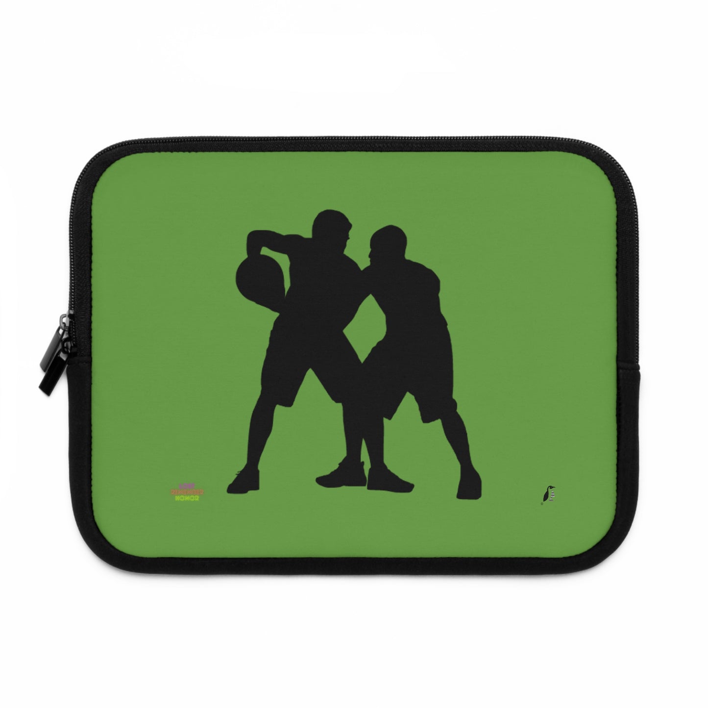 Laptop Sleeve: Basketball Green