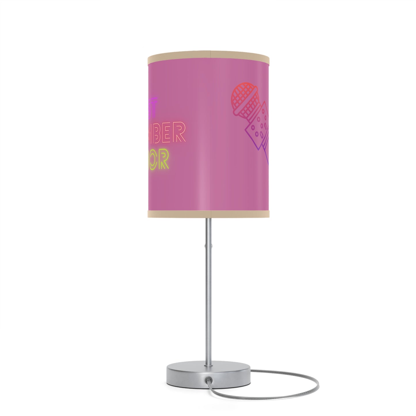 Lamp on a Stand, US|CA plug: Music Lite Pink