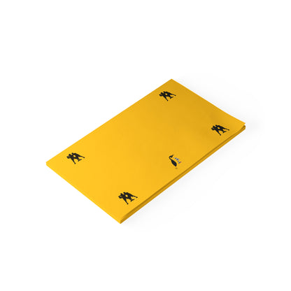 Post-it® Note Pads: Basketball Yellow