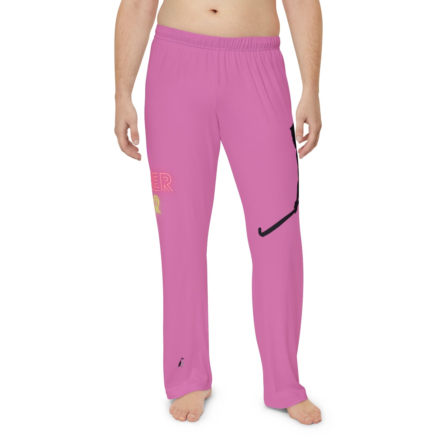 Men's Pajama Pants: Hockey Lite Pink