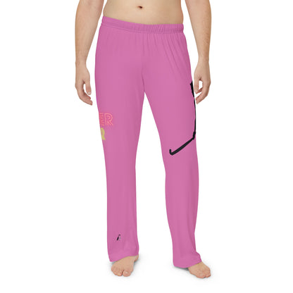 Men's Pajama Pants: Hockey Lite Pink