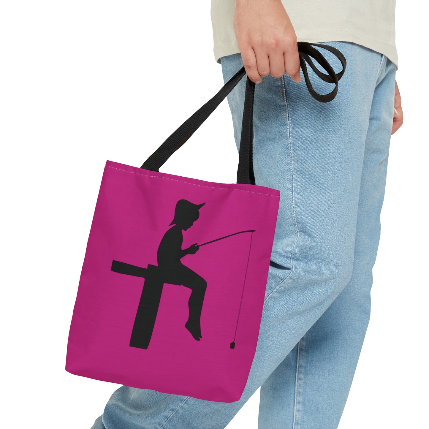 Tote Bag: Fishing Pink