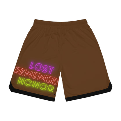 Basketball Rib Shorts: Basketball Brown