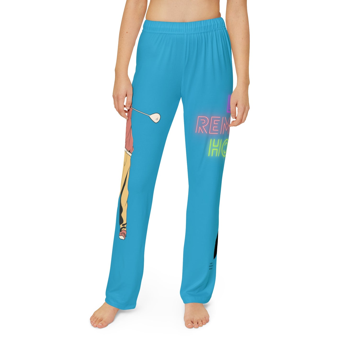 Kids Pajama Pants: Golf Turquoise