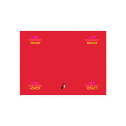 Post-it® Note Pads: Lost Remember Honor Dark Red