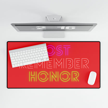 Desk Mats: Lost Remember Honor Red