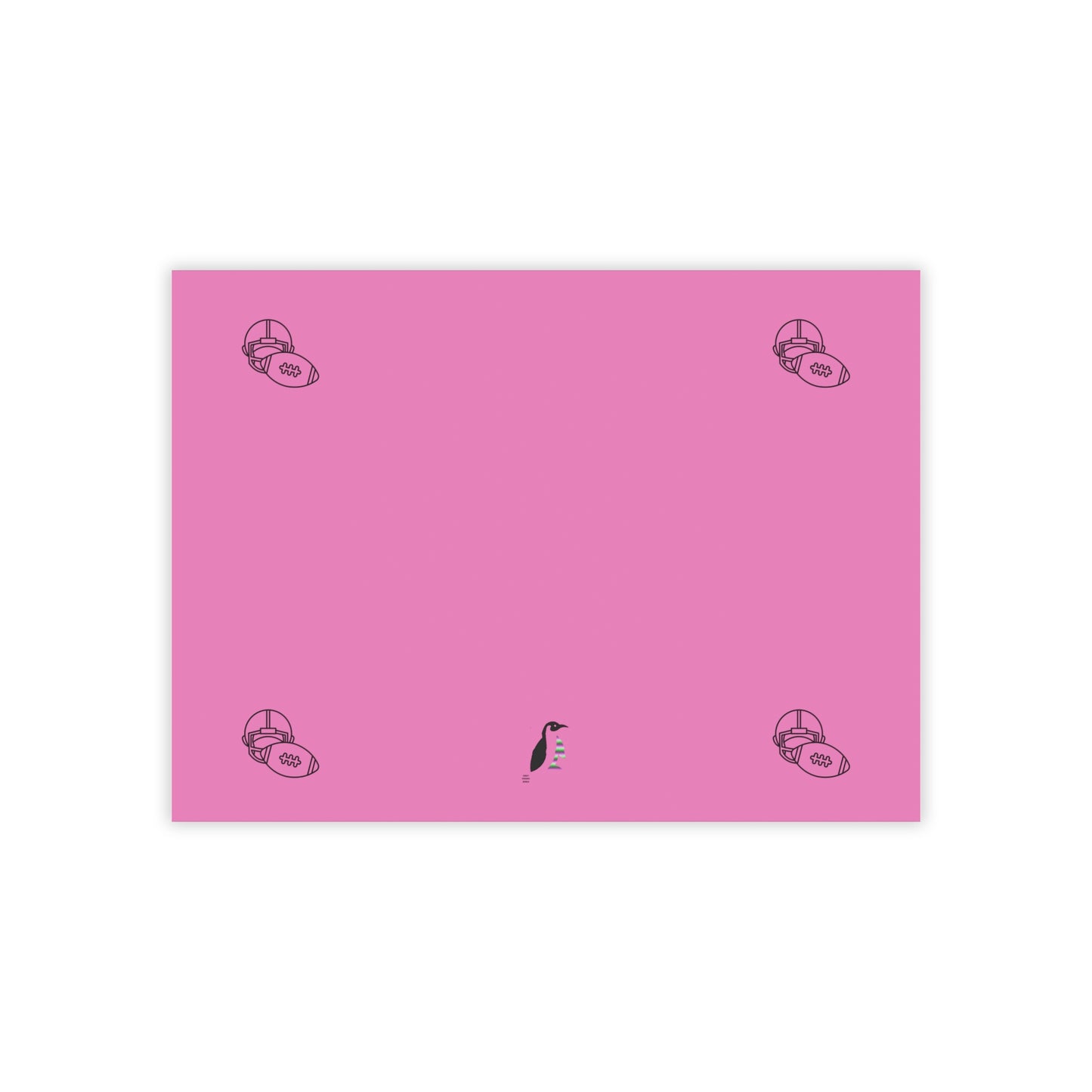 Post-it® Note Pads: Football Lite Pink