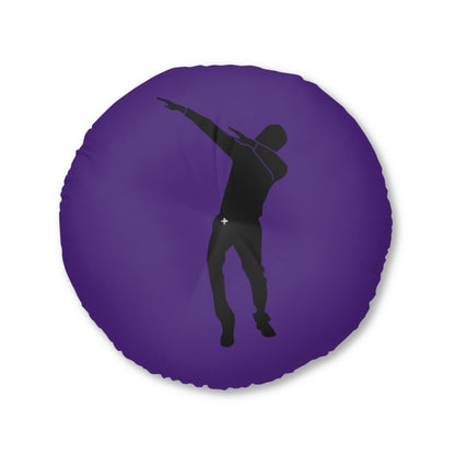 Tufted Floor Pillow, Round: Dance Purple