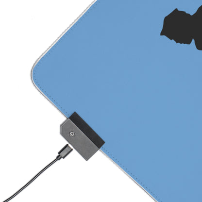 LED Gaming Mouse Pad: Hockey Lite Blue