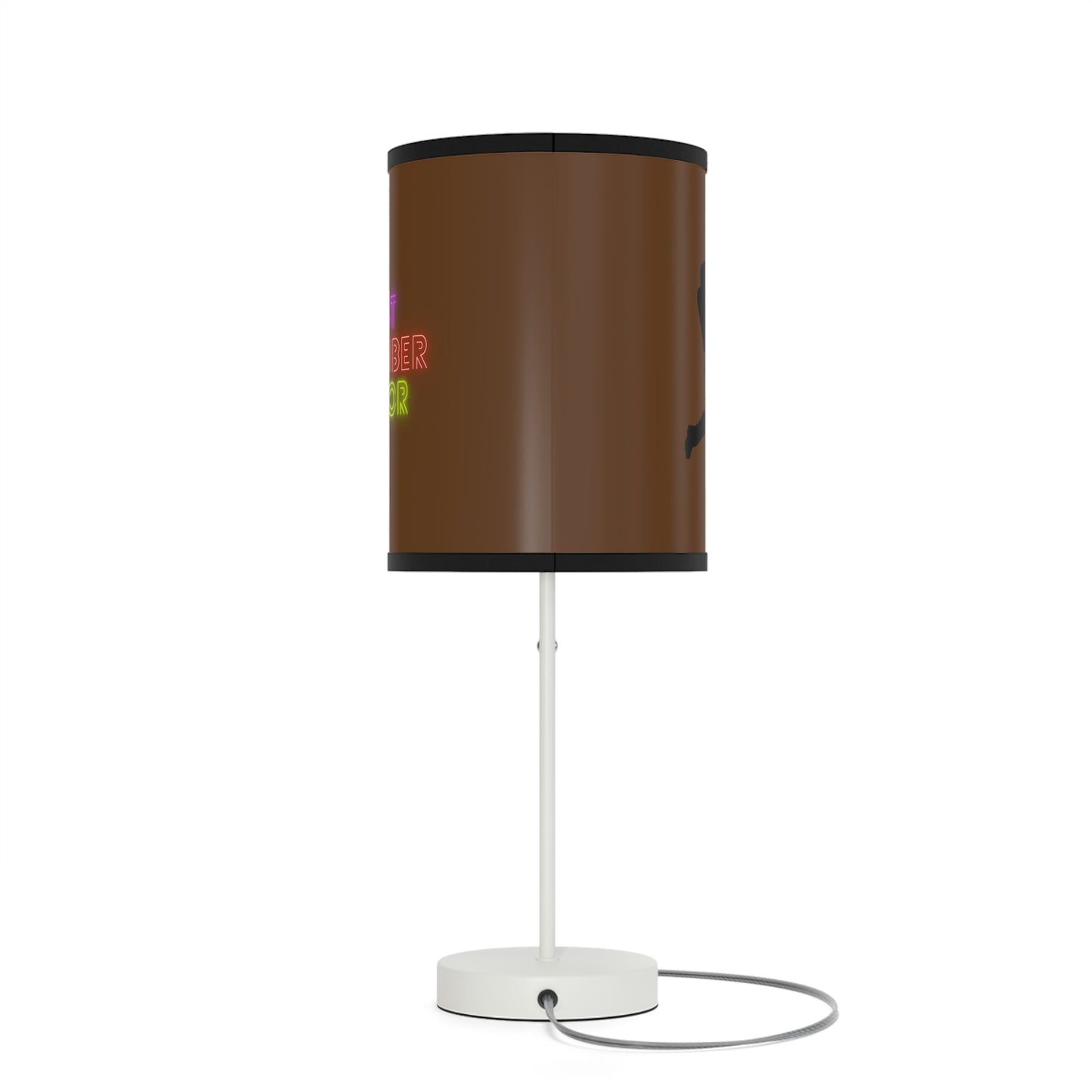 Lamp on a Stand, US|CA plug: Baseball Brown