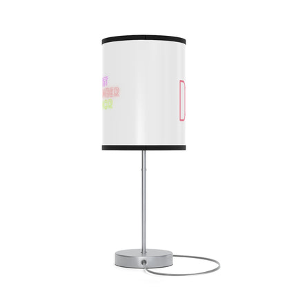 Lamp on a Stand, US|CA plug: Fight Cancer White