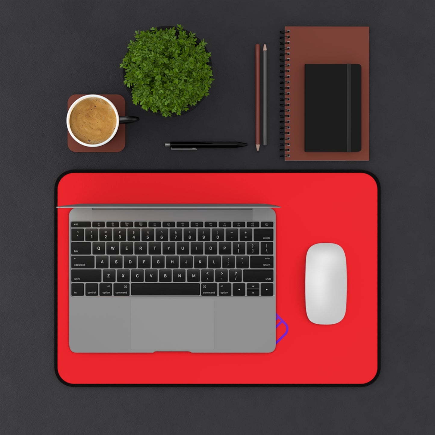 Desk Mat: Music Red