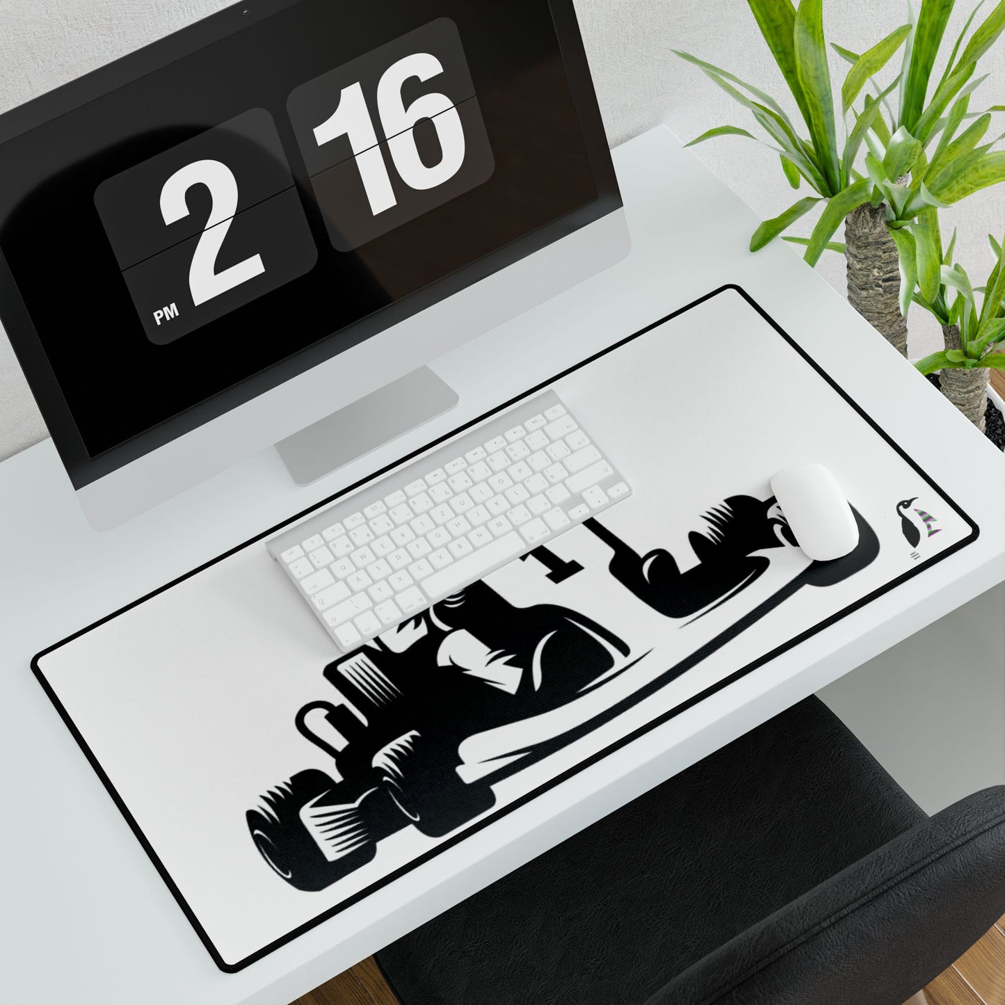 Desk Mats: Racing White