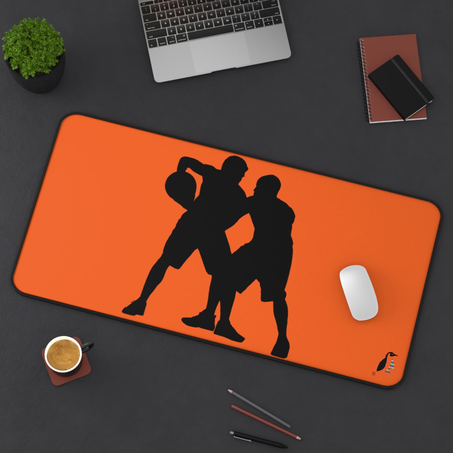 Desk Mat: Basketball Orange