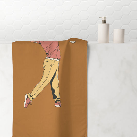Mink-Cotton Towel: Golf Lite Brown