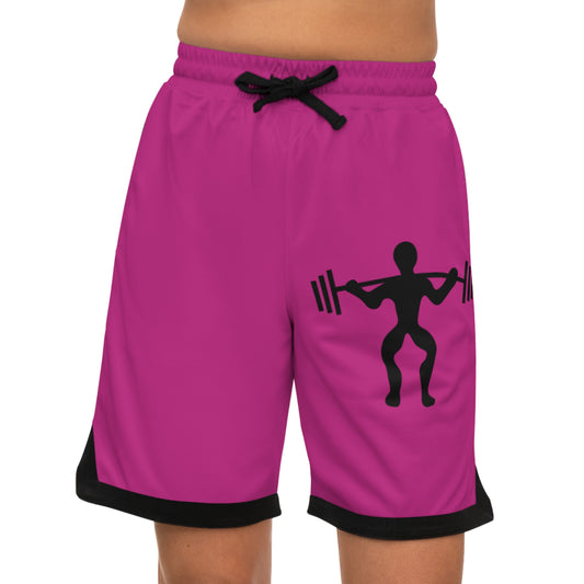 Basketball Rib Shorts: Weightlifting Pink