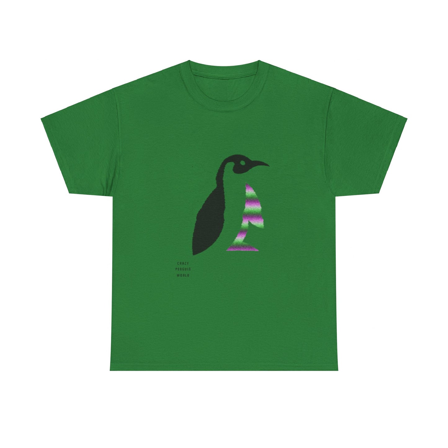 Heavy Cotton Tee: Crazy Penguin World Logo #2