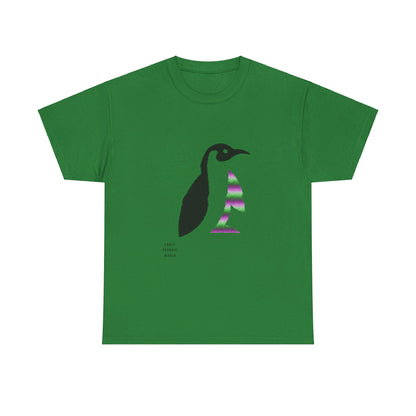 Heavy Cotton Tee: Crazy Penguin World Logo #2