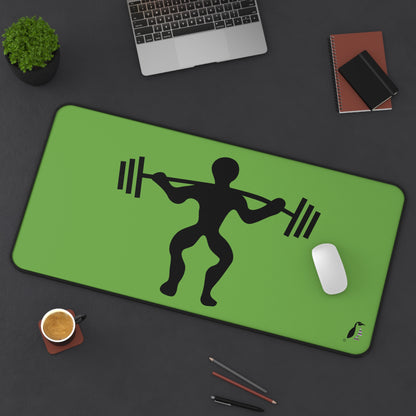 Desk Mat: Weightlifting Green