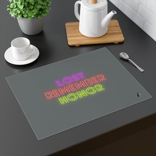 Placemat, 1pc: Lost Remember Honor Dark Grey