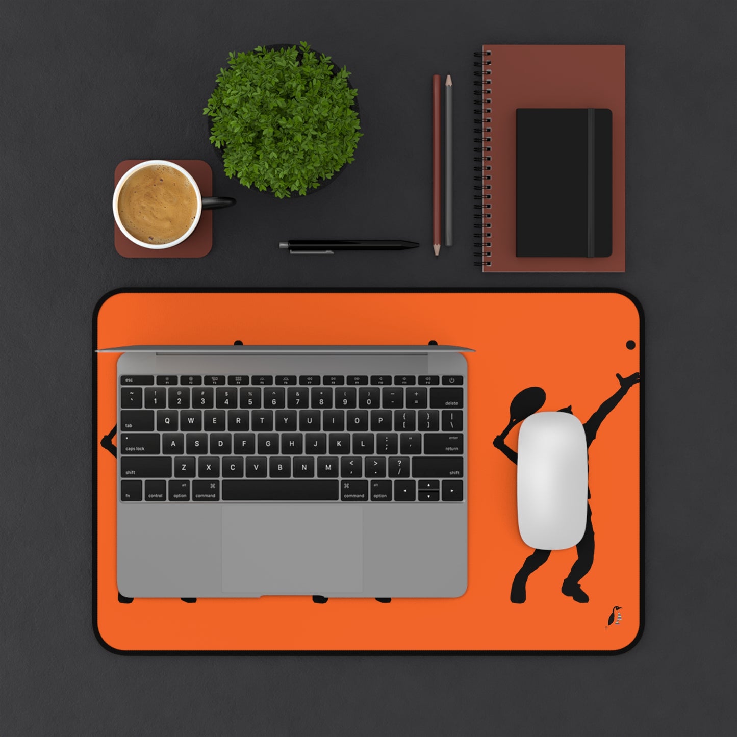 Desk Mat: Tennis Orange