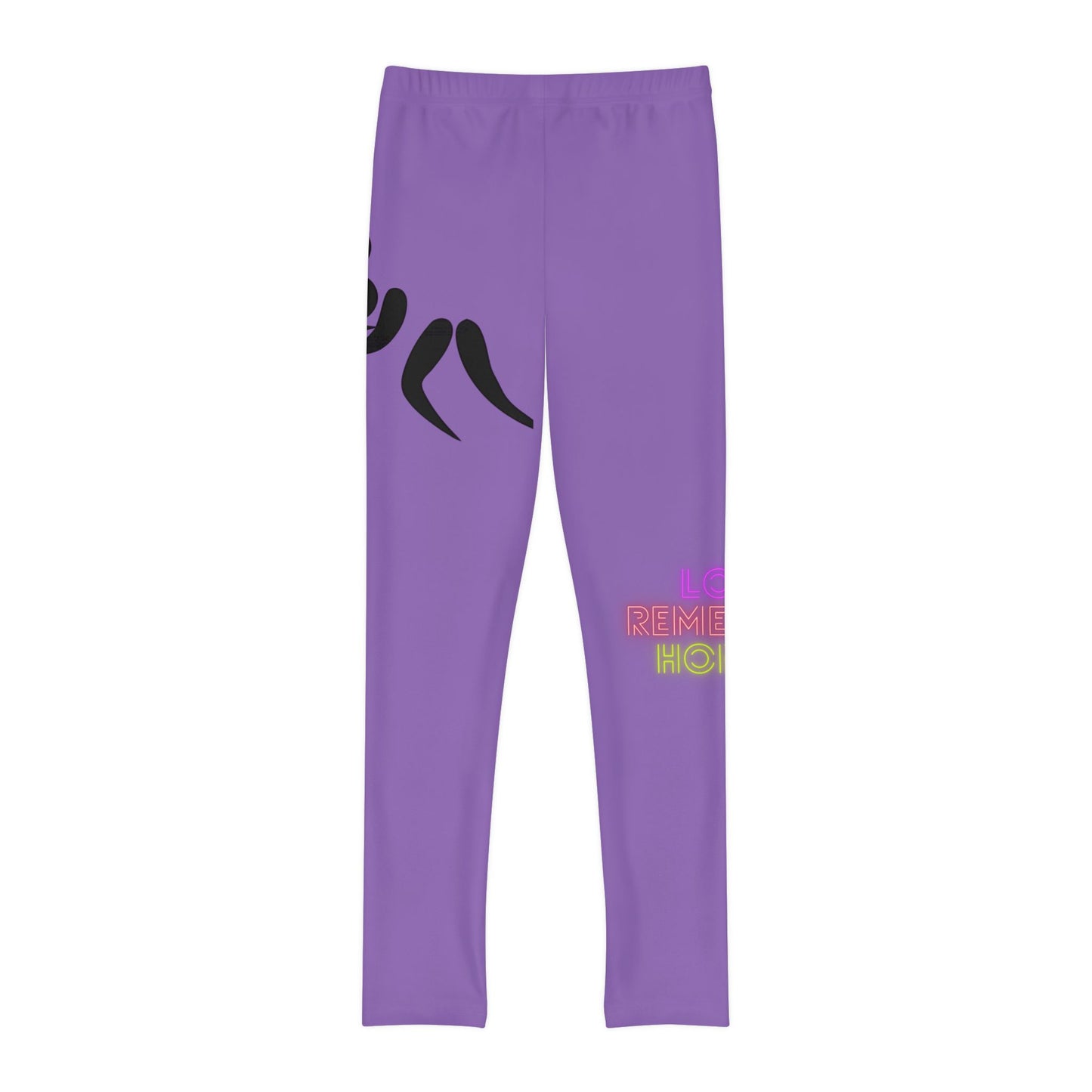 Youth Full-Length Leggings: Wrestling Lite Purple