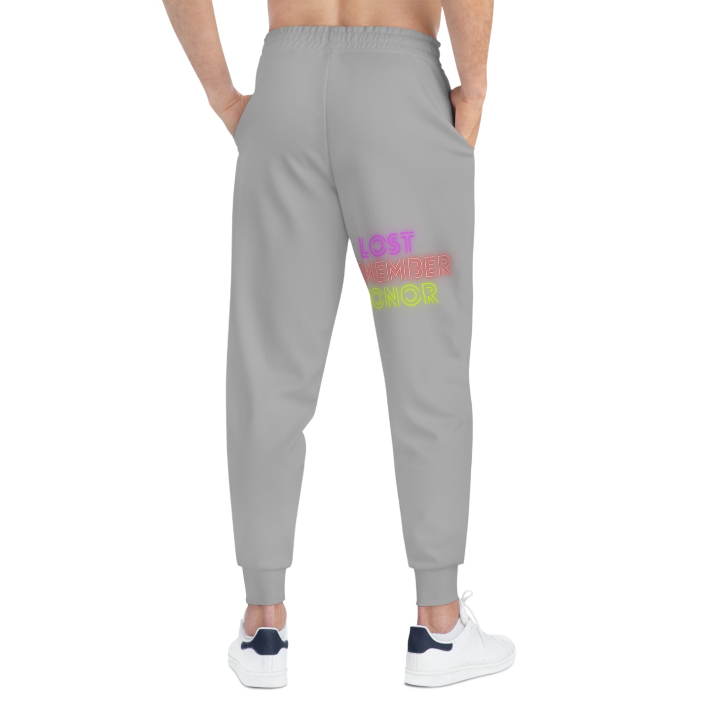 Athletic Joggers: Crazy Penguin World Logo Lite Grey