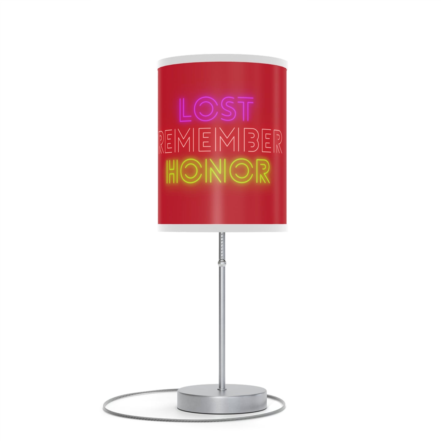 Lamp on a Stand, US|CA plug: Lost Remember Honor Dark Red