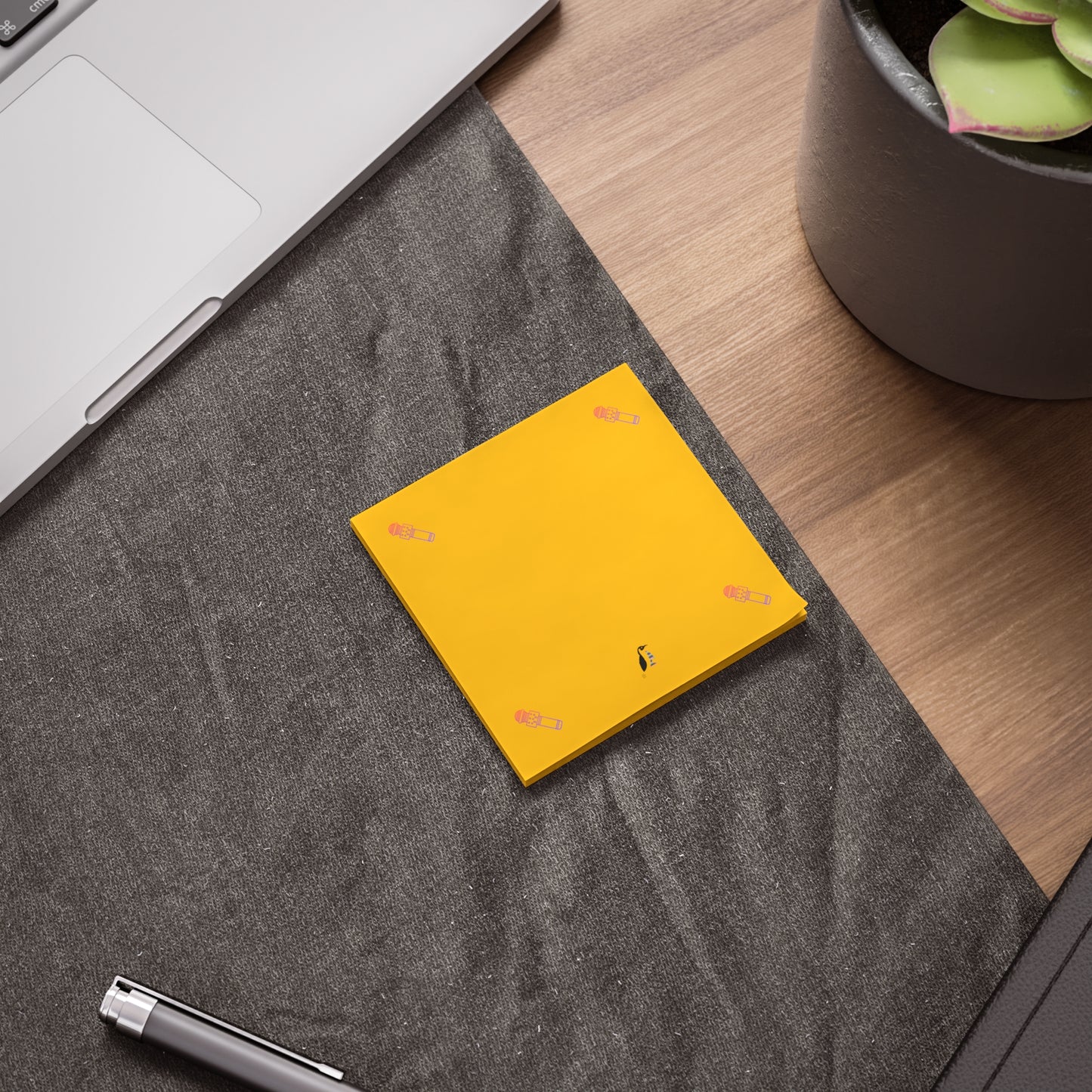 Post-it® Note Pads: Music Yellow
