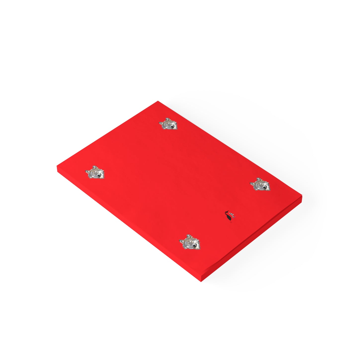 Post-it® Note Pads: Wolves Red