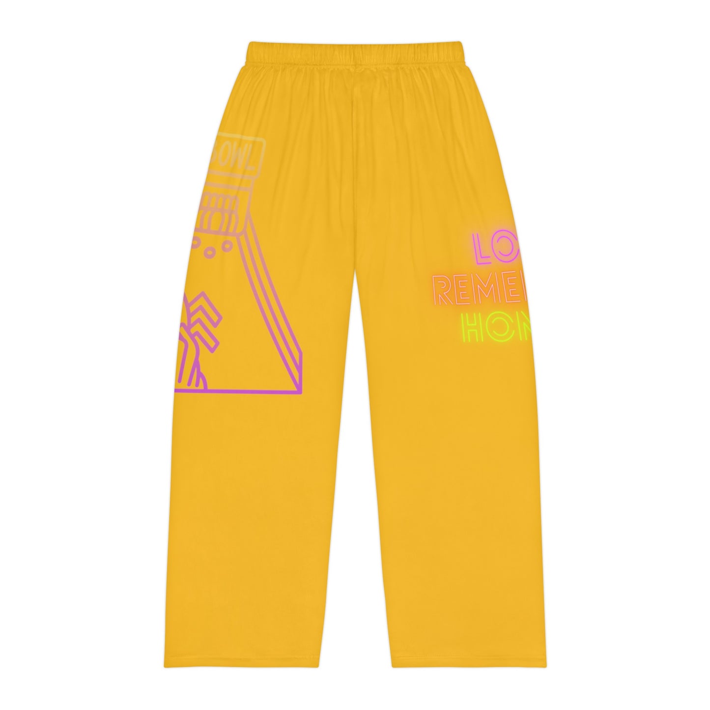 Men's Pajama Pants: Bowling Yellow