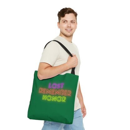 Tote Bag: Lost Remember Honor Dark Green