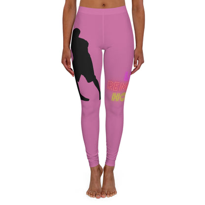 Women's Spandex Leggings: Basketball Lite Pink