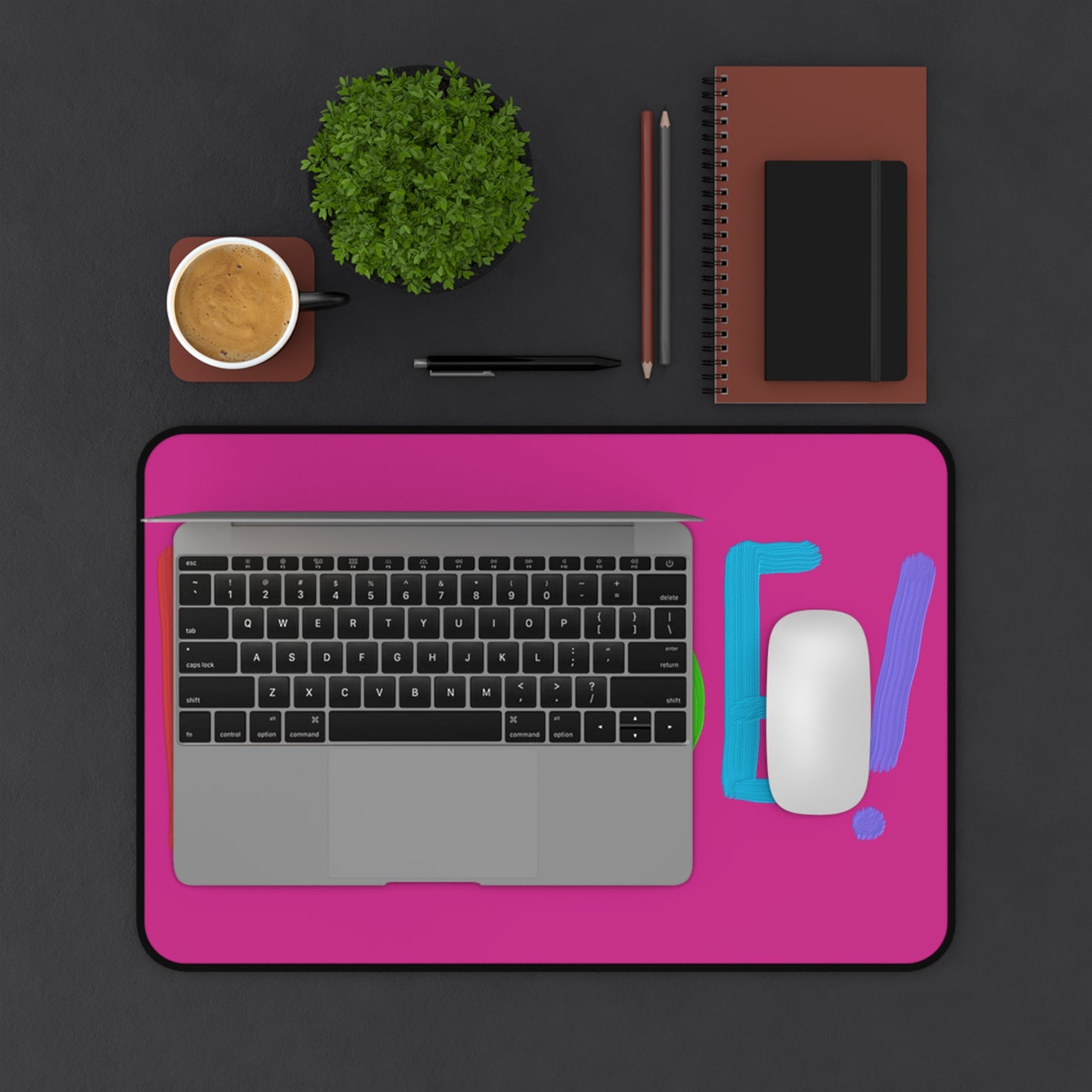 Desk Mat: LGBTQ Pride Pink